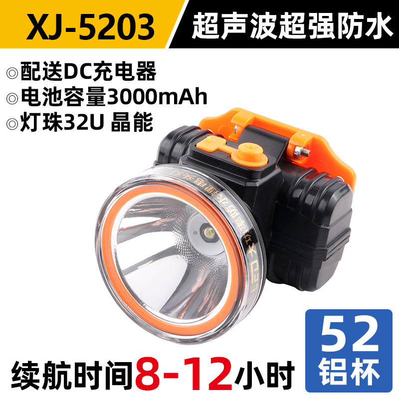 Headlight Strong Light Outdoor Special Led Ultra-Long Battery Life Rechargeable Waterproof Searchlight Super Bright Night Fishing Long-Range Fishing Light