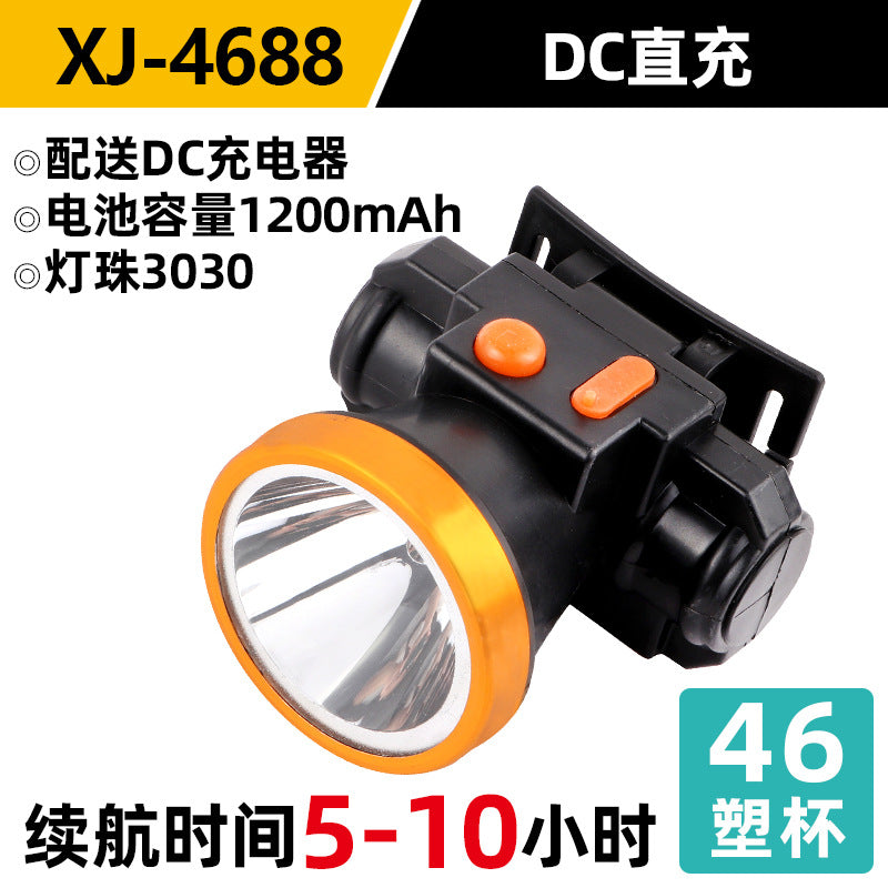 Headlight Strong Light Outdoor Special Led Ultra-Long Battery Life Rechargeable Waterproof Searchlight Super Bright Night Fishing Long-Range Fishing Light