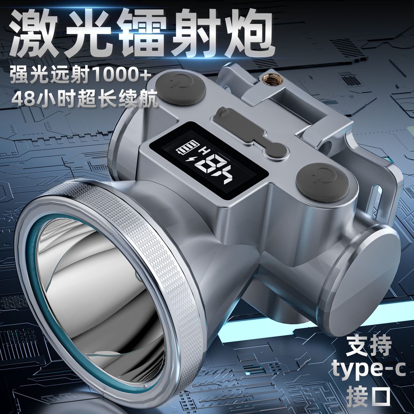 Headlight Strong Light Outdoor Special Led Ultra-Long Battery Life Rechargeable Waterproof Searchlight Super Bright Night Fishing Long-Range Fishing Light