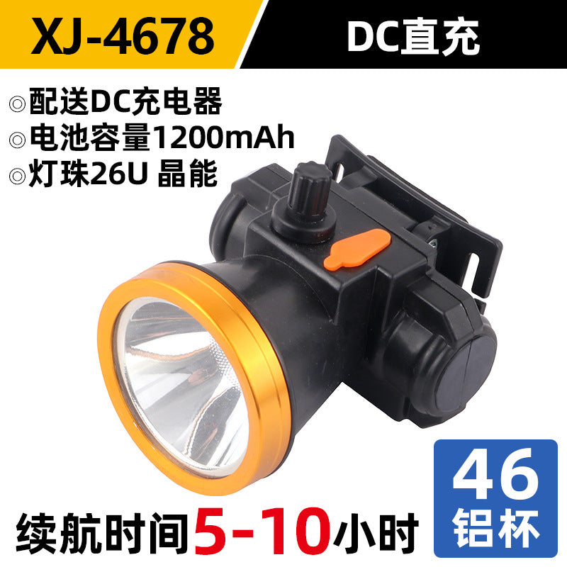Headlight Strong Light Outdoor Special Led Ultra-Long Battery Life Rechargeable Waterproof Searchlight Super Bright Night Fishing Long-Range Fishing Light