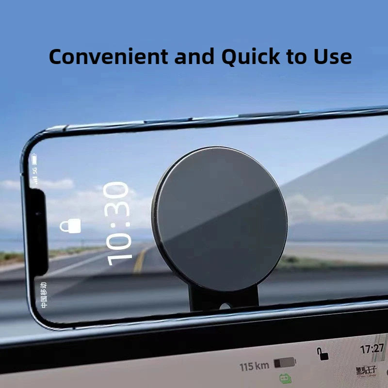 Universal Car Mobile Phone Holder Invisible Foldaway  Magnetic New Laptop Side Mount Floating Screen Vehicle Hidden Bracket