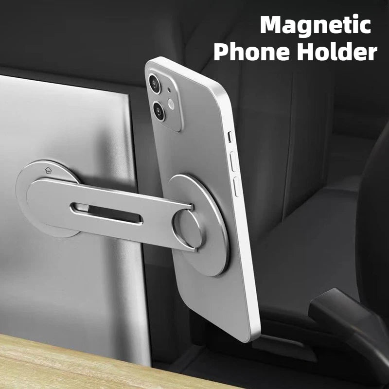 Universal Car Mobile Phone Holder Invisible Foldaway  Magnetic New Laptop Side Mount Floating Screen Vehicle Hidden Bracket