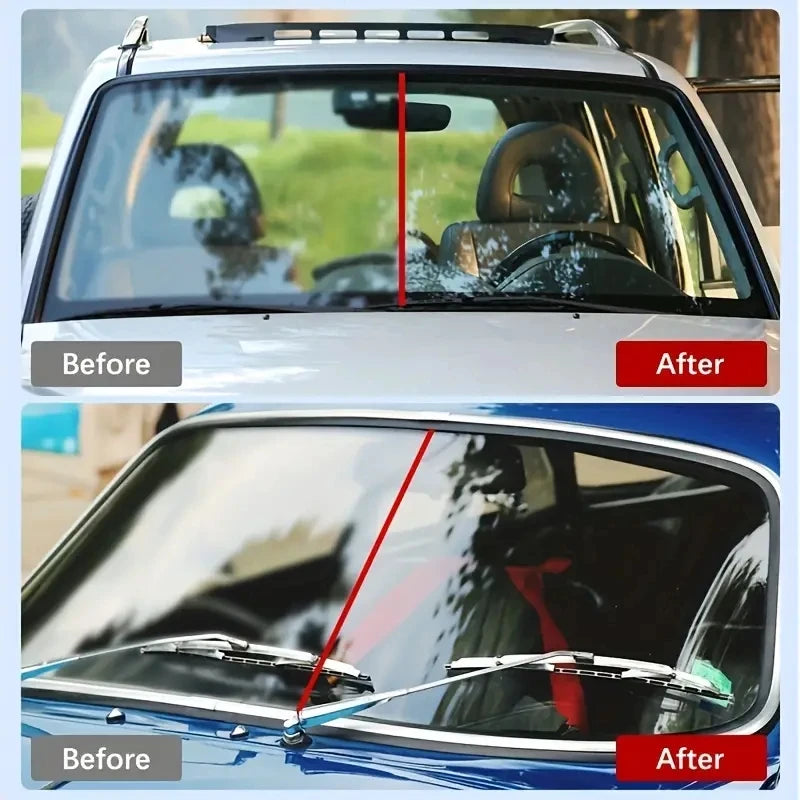 Car Glass Polish Coating Kit for Windshield Oil Film Removal Paste Car Glass Water Repellent Anti Rain Hydrophobic Cleaning Kits