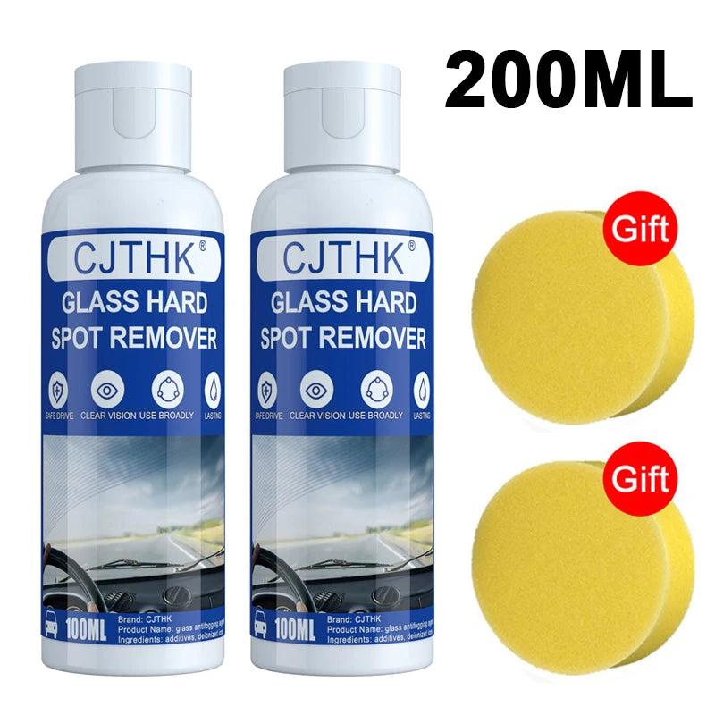 Car Glass Polish Coating Kit for Windshield Oil Film Removal Paste Car Glass Water Repellent Anti Rain Hydrophobic Cleaning Kits
