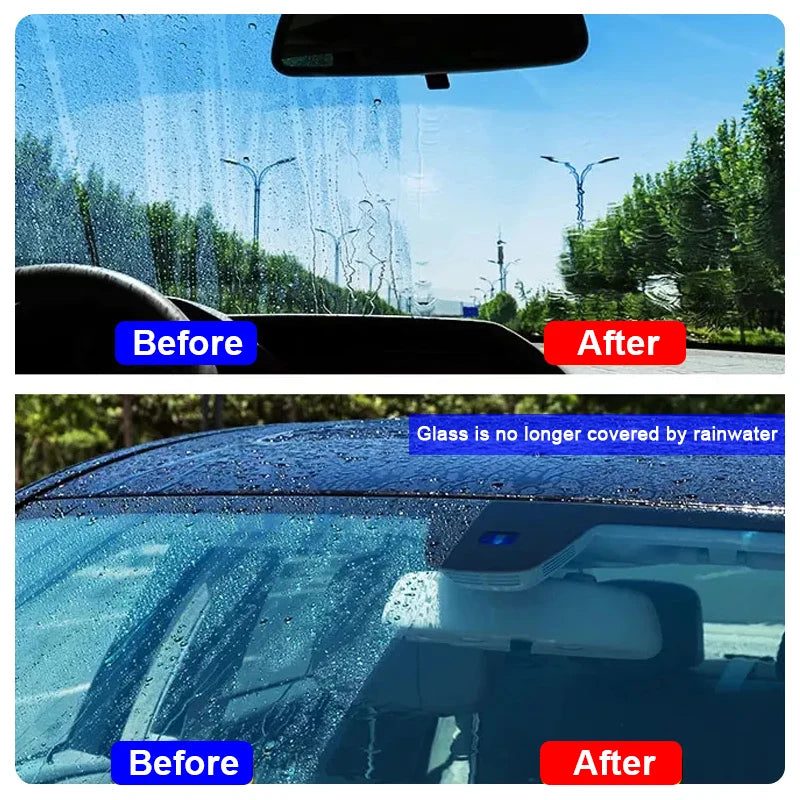 Car Glass Polish Coating Kit for Windshield Oil Film Removal Paste Car Glass Water Repellent Anti Rain Hydrophobic Cleaning Kits